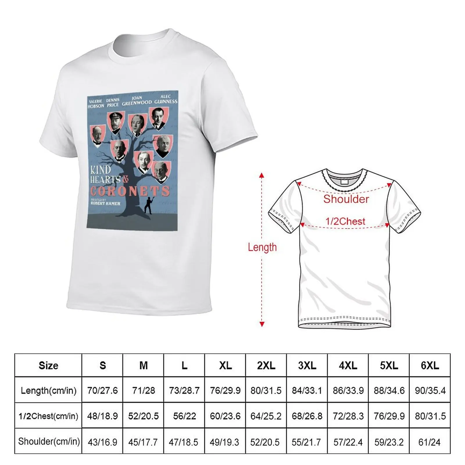Kind hearts and coronets T-Shirt man t shirt heavy cotton cotton t shirt man t shirts for man graphic tees T-shirt