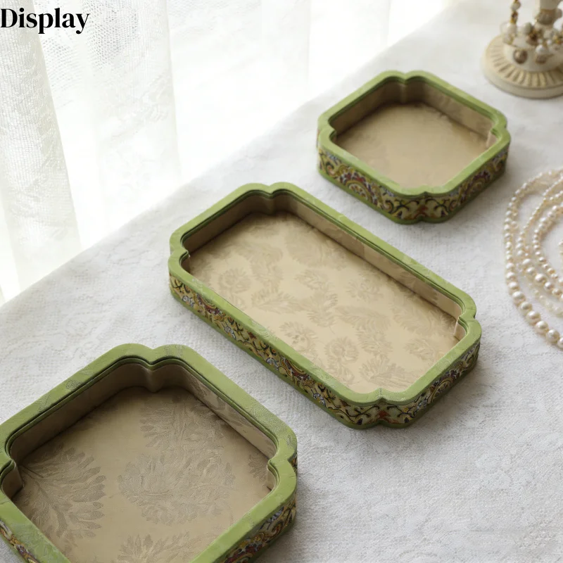 

Поднос для демонстрации ювелирных изделий в королевском исламском стиле, роскошная коробка для демонстрации и подарков для агата, нефрита, янтаря, бусин Вэньвань, подарок на Рамадан и Ид