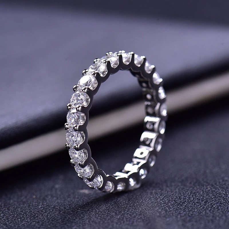 Moissanite Twist Arm Double End Open Ring, Gold Plated Gift