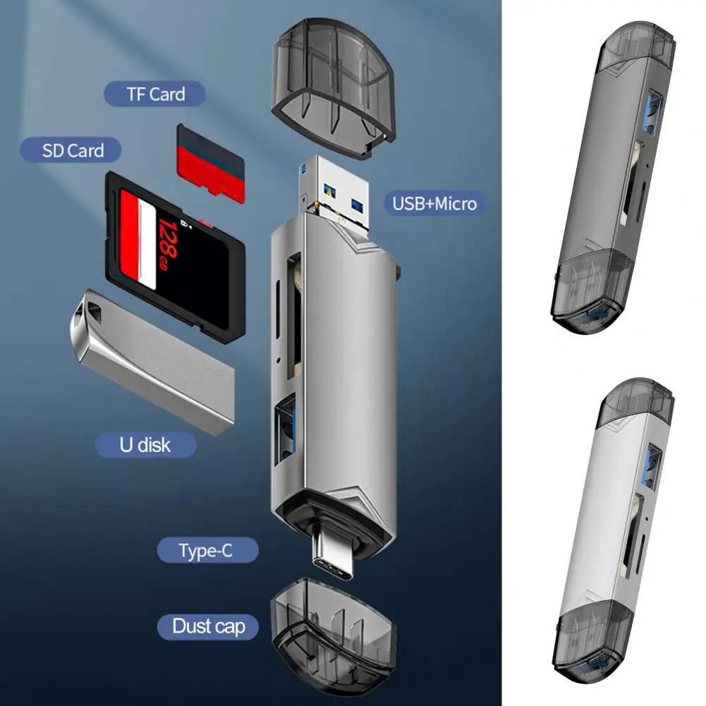 Leitor de cartão sd/tf, 5gbps, fácil de transportar, leitor de cartão de memória, melhor para o telefone móvel, acessórios