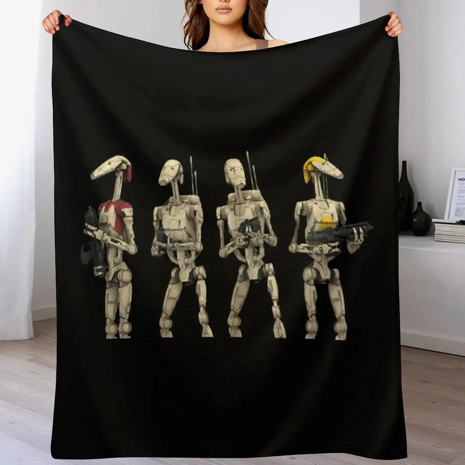 

B1 Battle Droids Throw Blanket Lightweight Cozy Blanket for Bed Sofa
