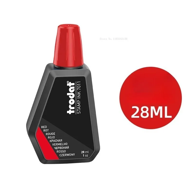 28 مللي حبر ملون عودة الطباعة النفط المياه القائمة على ختم الصباغ التجفيف السريع الحبر اللوازم المكتبية المدرسية الوجه عبوات الختم الصباغ #4