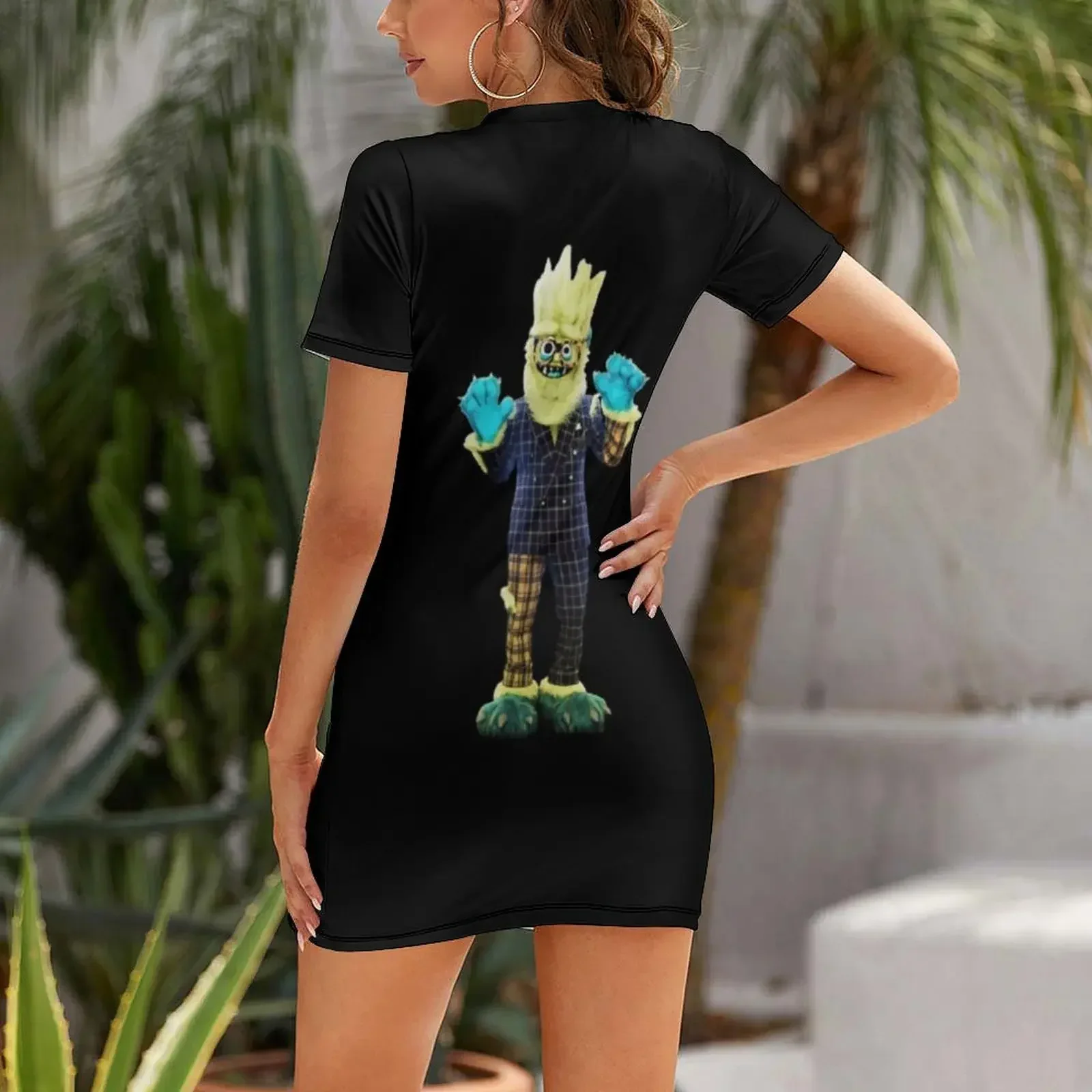 Masked Singer US Season 2 Costume - Thingamajig Short-Sleeved Dress Dress vintage clothing women summer 2026 Dress