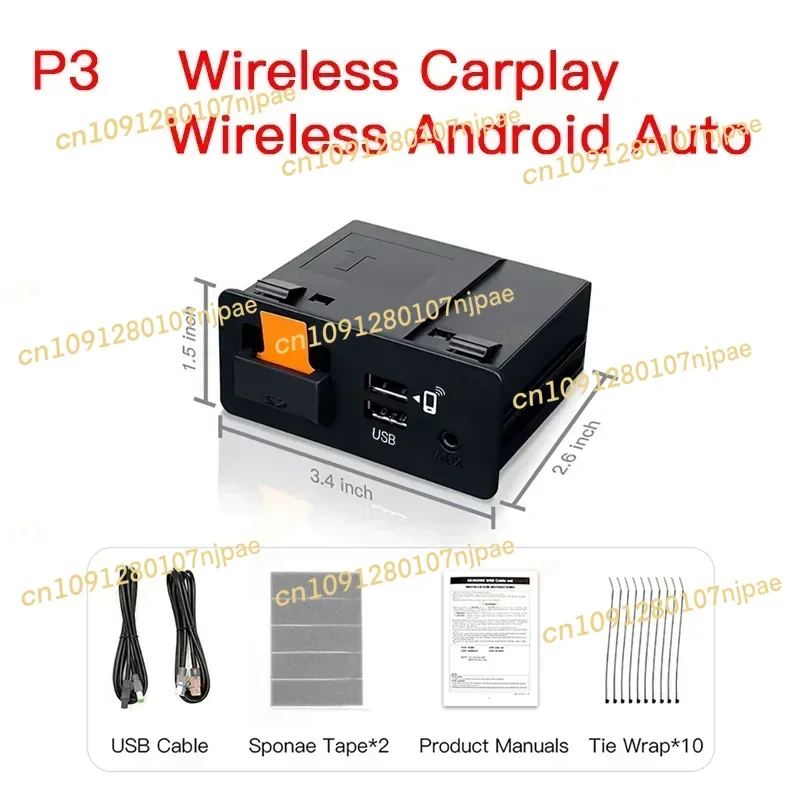 2025NEW P3 Per Wireless CarPlay Android Auto Adattatore Hub USB OEM per Retrofit Mazda 2 3 6 CX3 CX5 CX8 CX9 MX5 TK78669U0C Kit