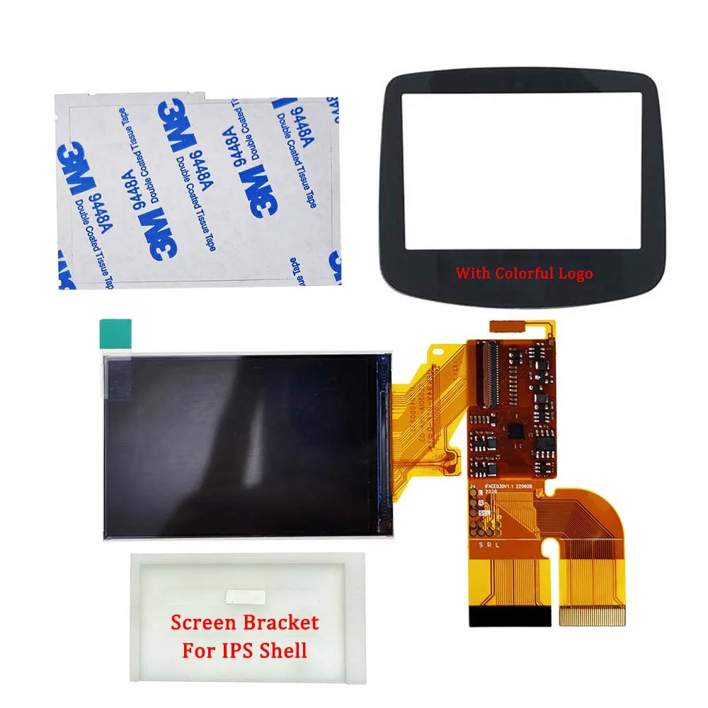 Imagem -06 - Ips v3 Kits de Tela Lcd com Personalizado Ips Habitação Escudo para Gba Destaque Backlight Tela Lcd v3 Kits para Gameboy Avanço 2023