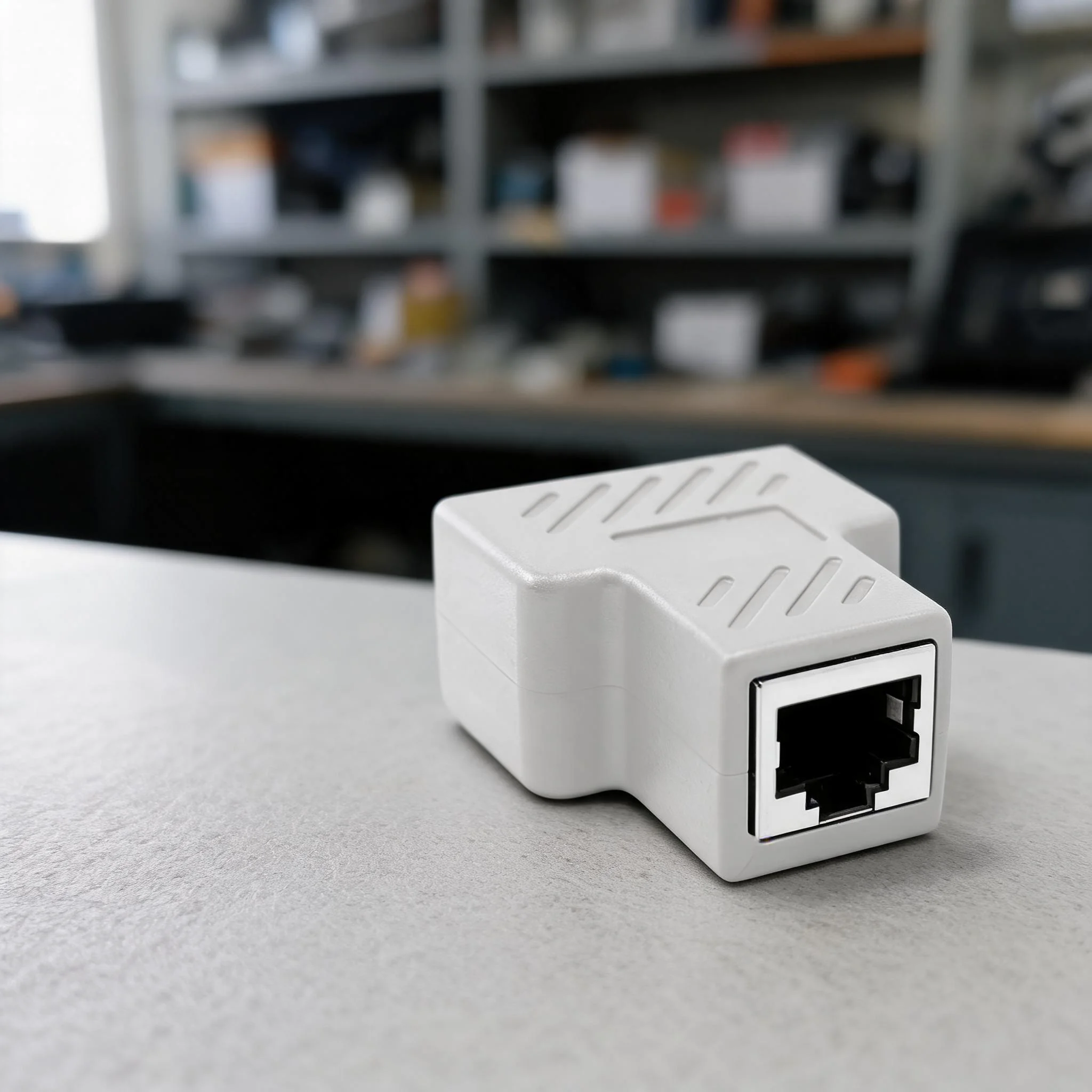 RJ45-Ethernet Splitter Adapter 1 To 2 Network Connector For LAN Cable Extension Simultaneous Connection Router Laptop PC 