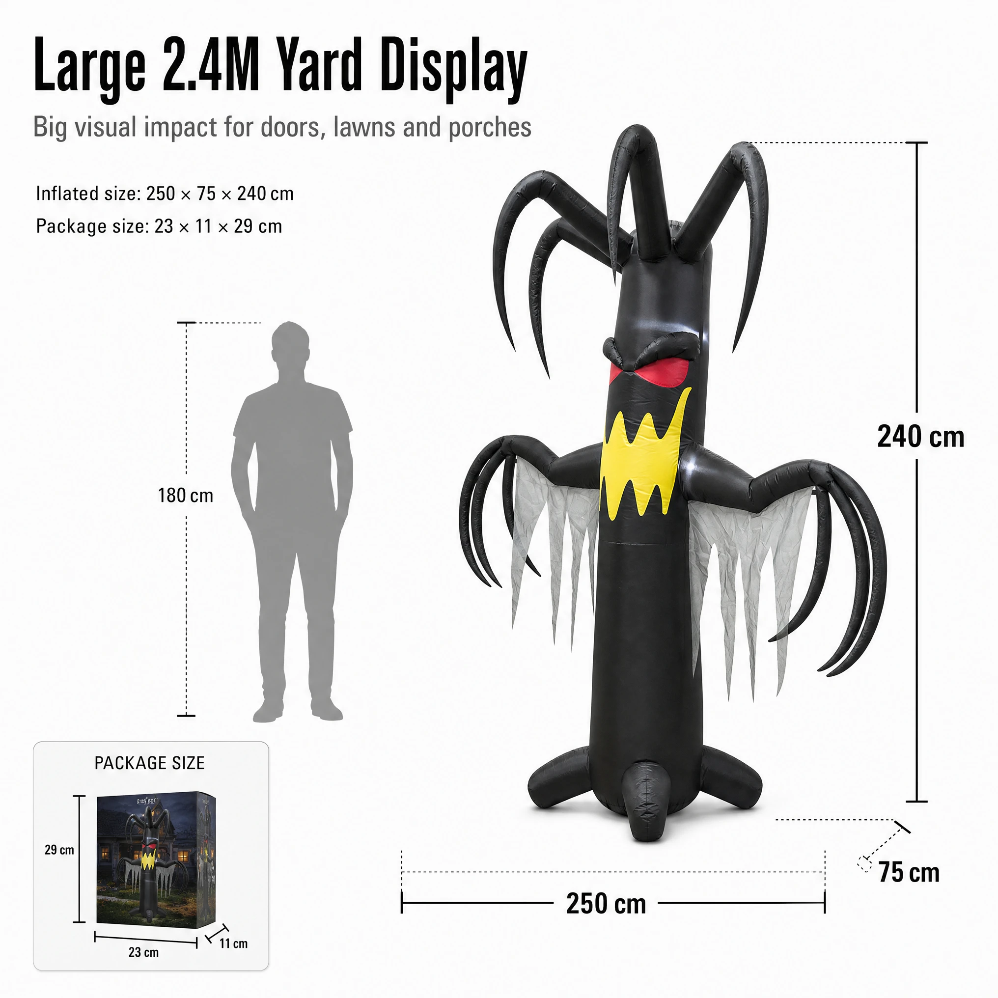 Großes aufblasbares Halloween- – Outdoor Lighting Tree Bewertung und Preis