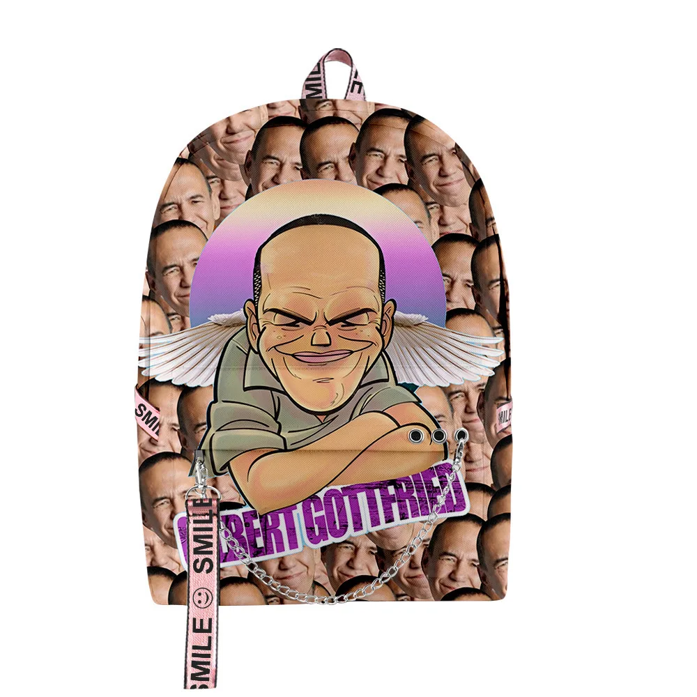 

Luxury Novelty Gilbert GOttfried Student School Bags Unisex 3D Print Oxford Waterproof Notebook multifunction Travel Backpacks