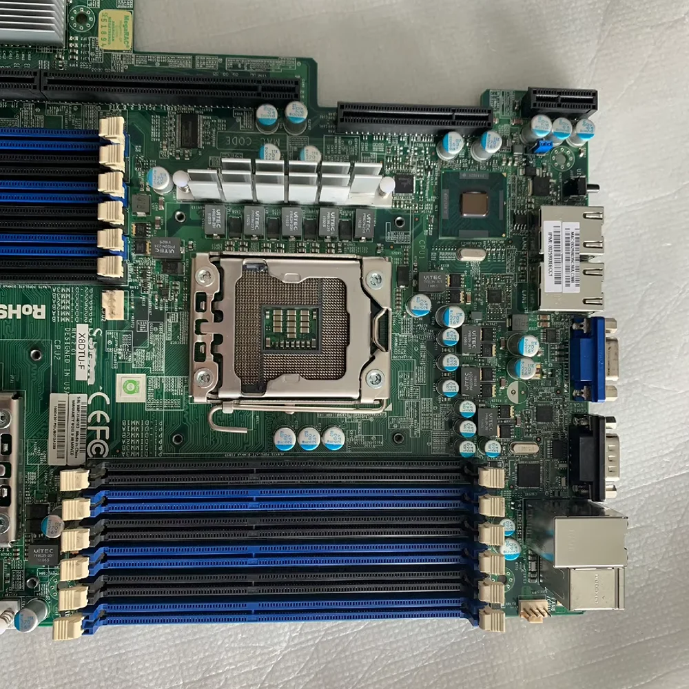 For Supermicro Dual way Server Motherboard 55 56 Series CPU LGA1366 X8DTU-F