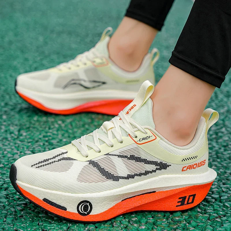 Laufschuhe mit Carbonplatte Spezial-Marathon Herren Sport Atmungsaktiv Leichtgewicht Damen Bequeme Rutschfeste Chunta Sneakers