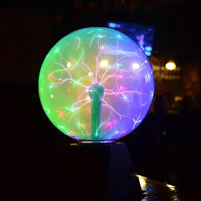 

Artificial Lightning Ball / Ion Ball / Tesla Coil Glow Ball / Arc / Touch Lightning, Voice Controlled 12V