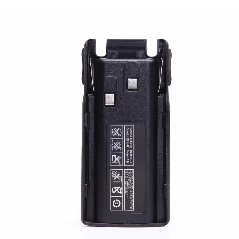 New BL-8 for BAOFENG BF-UV8D BF-UV82 Walkie Talkie Battery 7.4V 2800mAh Replacement High Capacity Long Endurance Lithium Battery