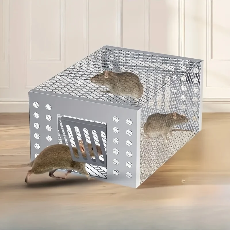 Auto-Reset Rodent Trap | Duty Steel Continuous Killing Mouse Traps for Indoor/Outdoor Use, No Touch Disposal