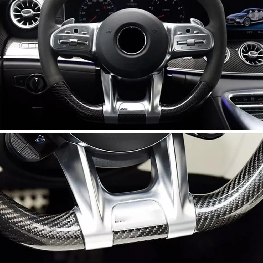 車のステアリングフラットホイール下部トリムカバー-amg-モデル-w177-b-w247-c-w205-e-w213-g-w463-gls-w257-a02g
