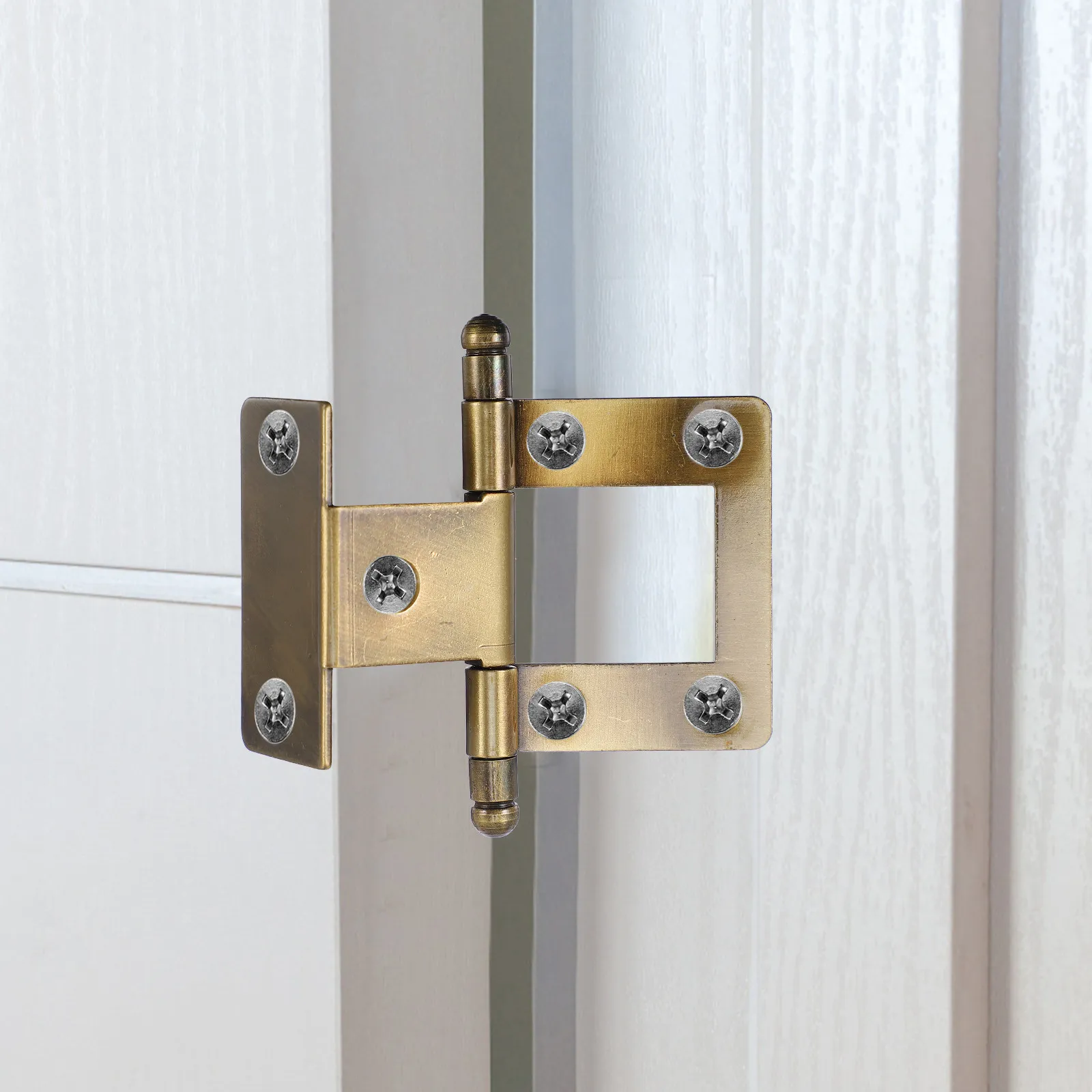 Heavy Duty Wood Door Hinges 2 Pack Smooth Durable Cabinet Cupboard Furniture Hardware Replacement Parts