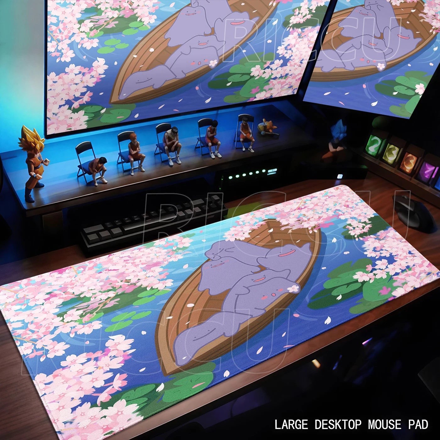 

Large Game Mousepad Computer Keyboard Pad Cute Ditto Playpad Pokemons Rubber Mouse Pad Office Study Non-slip Table Mat PCCarpet