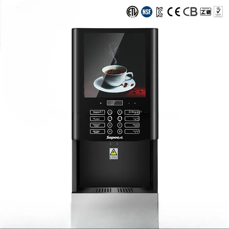 7 kinds drinks hot chocolate automatic commercial instant coffee maker
