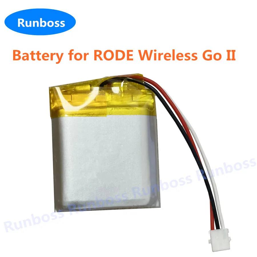 405mAh Battery For RODE Wireless Go II Go 2 Go2 GoII Microphone New Li Polymer Rechargeable Pack Replacement 3.8V