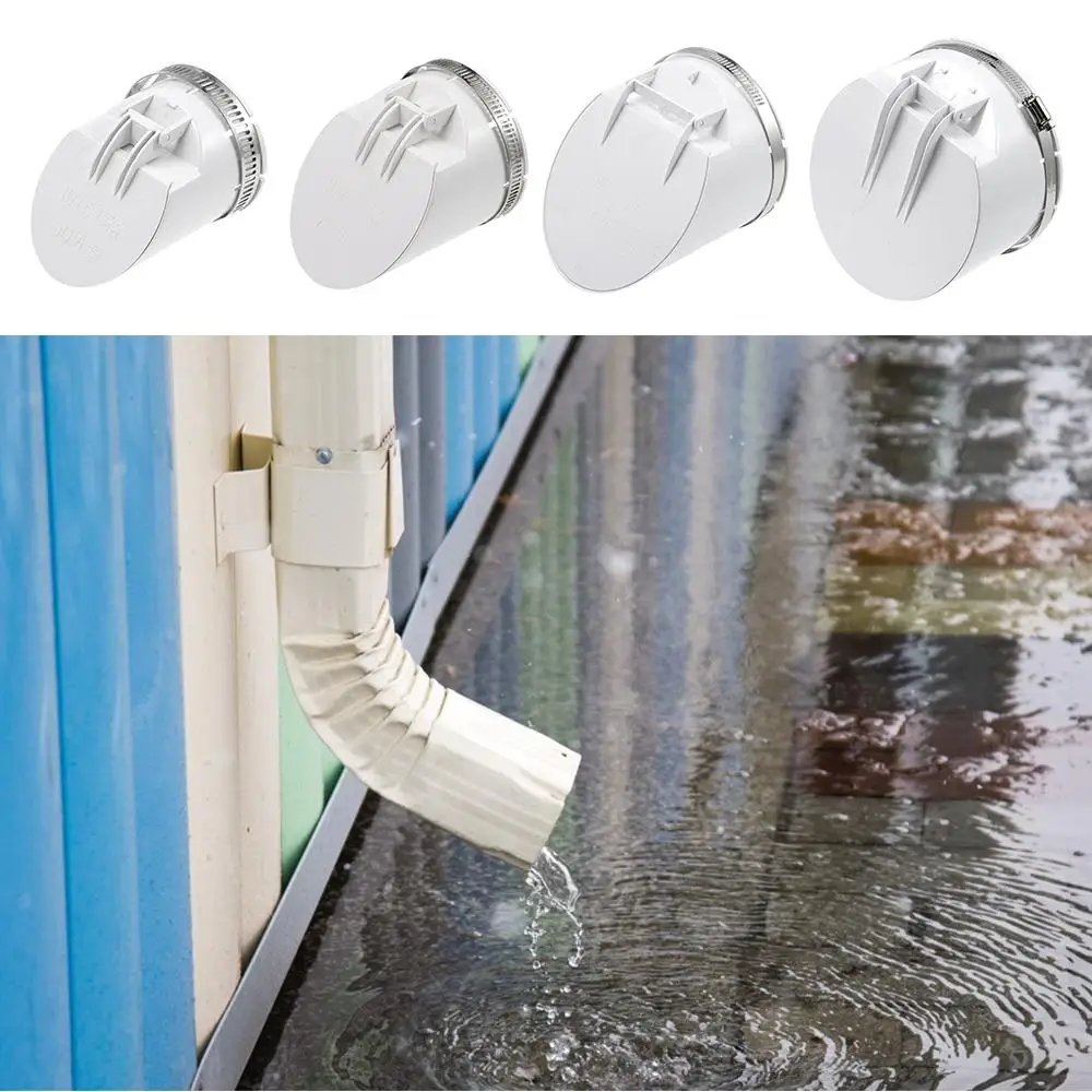 Anti Odor Drainage Pipe Floor Drains Multifunctional 50-160mm Insect-proof Roof Cover White Strainer Plug