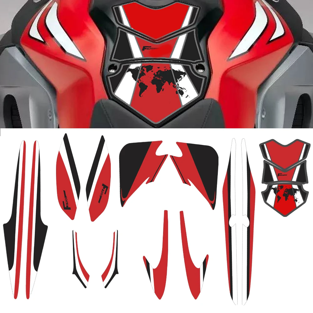 Motorcycle Fuel Tank Protective Full Body Stickers Kits Waterproof Decals Fit for F700GS F700 GS gs