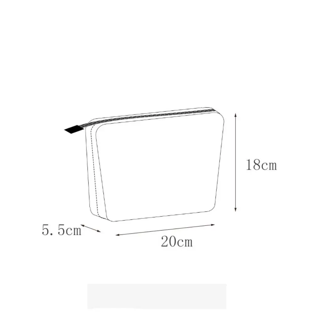 Tas Kosmetik Beludru Fashion Kapasitas Besar dengan Ritsleting Tas Penyimpanan Berlapis Ringan Warna Solid Tas Perlengkapan Mandi untuk Perjalanan