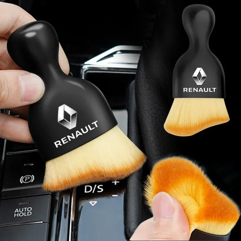 Car Interior Cleaning Tool Dashboard Air Outlet Soft Brush For Renault Megane 2 3 4 Twingo Clio Talisman Captur Trafic Scenic 2