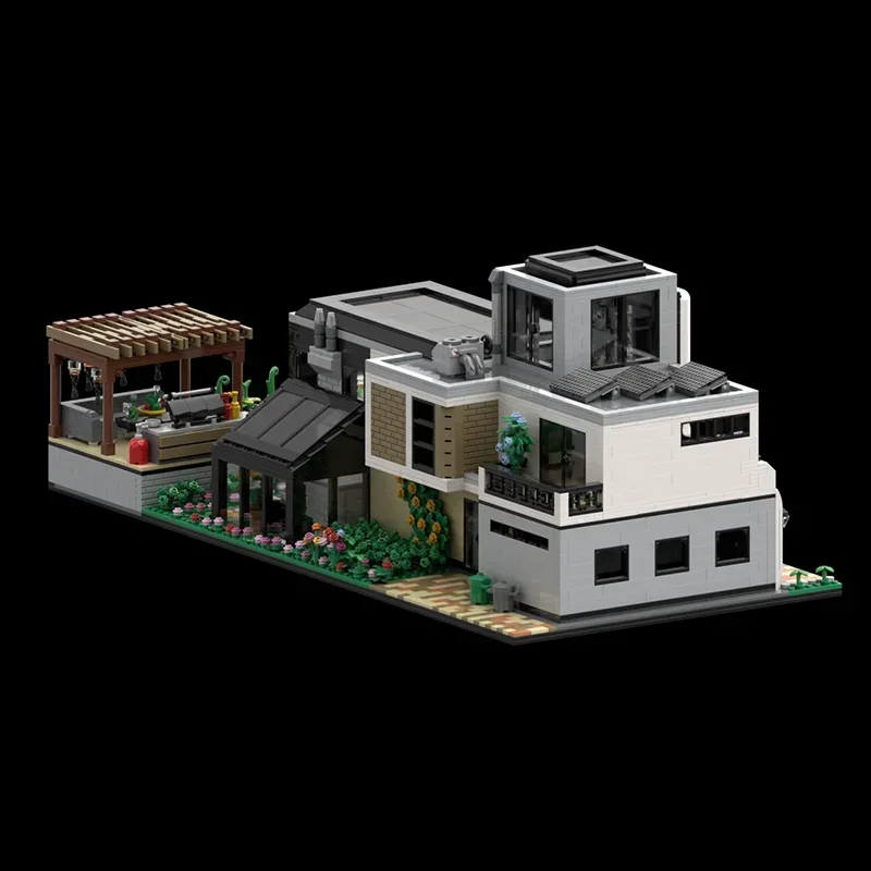 Moc ビルディングブロックガラスハウスモジュラービルディングモデルテクニカルレンガ DIY アセンブリ市ストリートビューおもちゃ子供のギフト