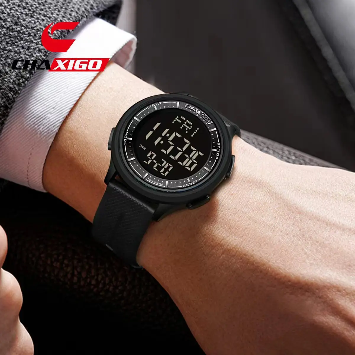 

CHAXIGO Dial Electronic Watch Outdoor Sports Student Watch Multifunctional Waterproof Electronic Watch