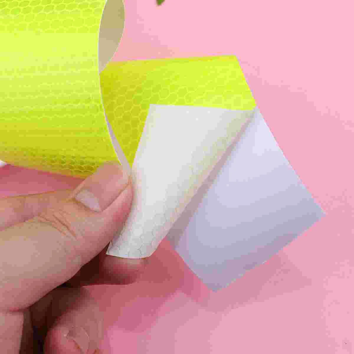 Car Yellow Tape Truck Safety Warning Mark Waterproof Sticker Reflective Strips The Sign