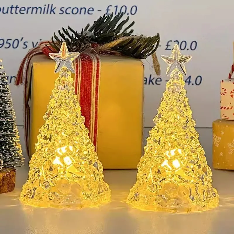 

Glass Christmas Tree Bedroom Bedside Decoration Ornament Navidad Decoraciones Para El Hogar Christmas Clearance Sale Kerstboom