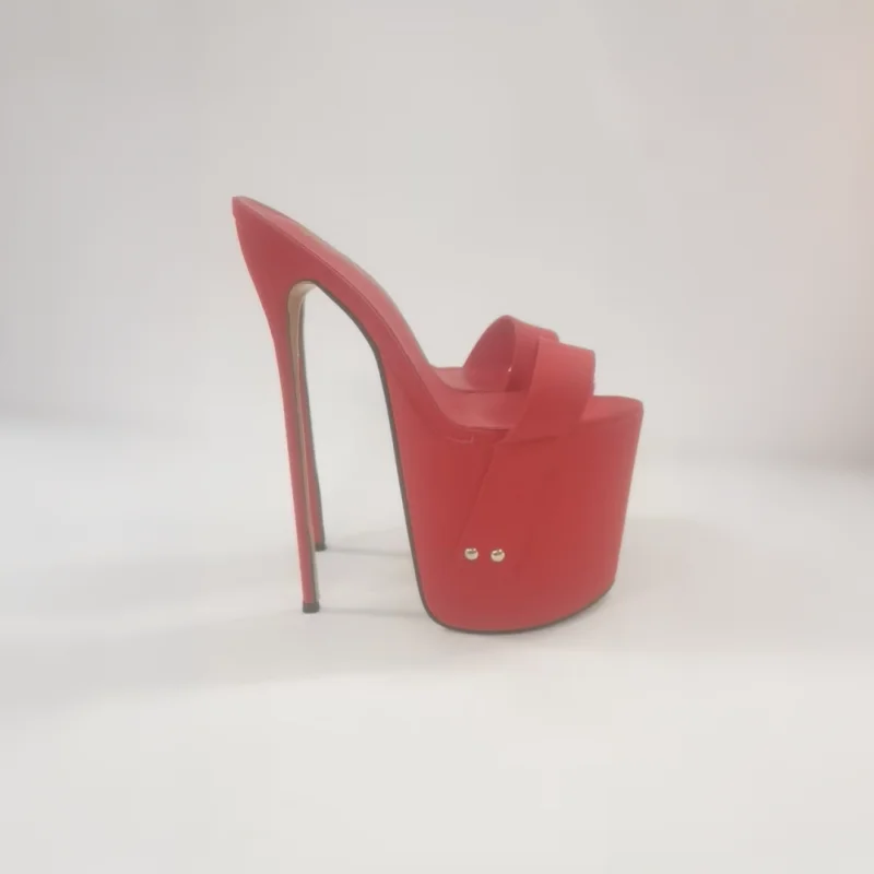 Fashion Nightclub Pole Dancer Sandals Sexy Women's Shoes 22CM Ultra High Thin Heels Platform 9 Inch Catwalk Shows Gold Pumps