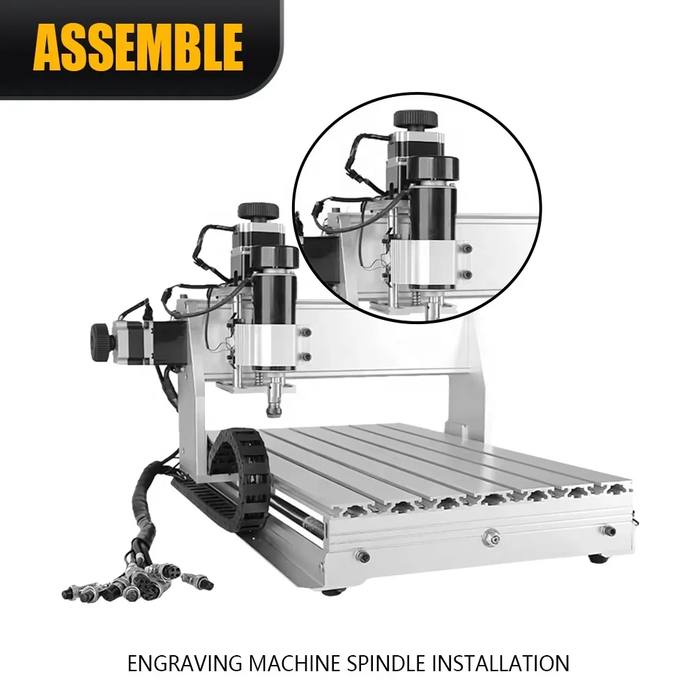 HLTNC 3020 3040 4060 6040 3 4 axis Mini Miniature engraving carving machine for milling PCB wood hole cnc router aluminum making