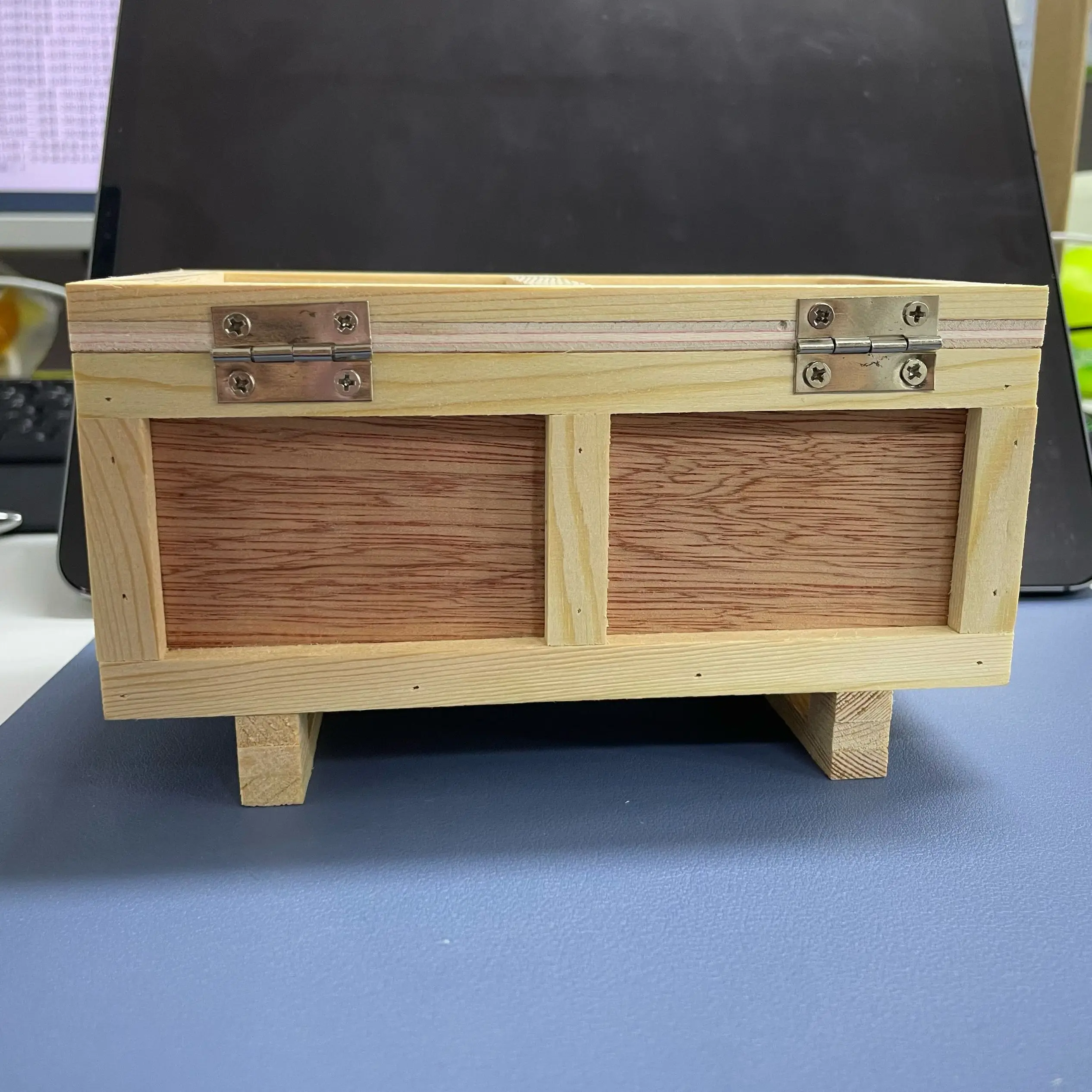 In Stock Wooden Box Model Parts Accessories for Toys 1/14 1/12 RC Truck Hydraulic Forklift Construction Cars Vehicles TH23908