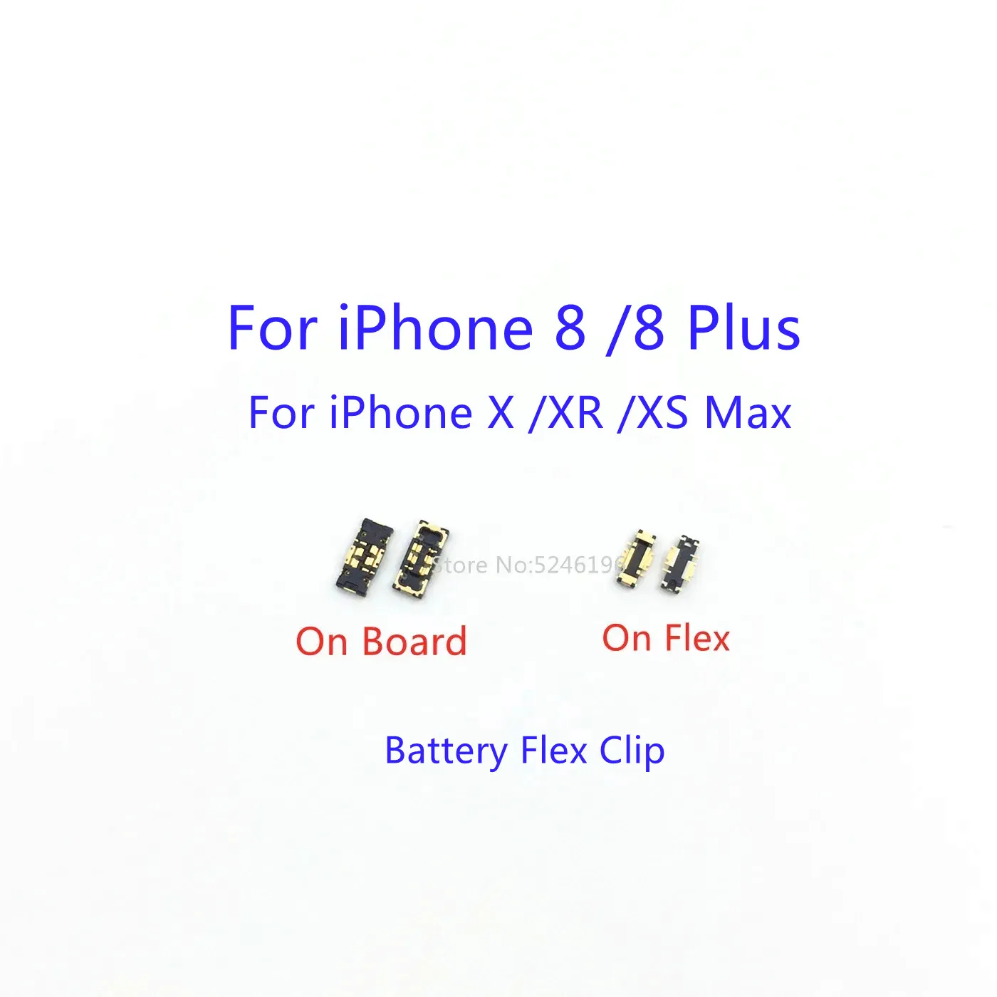 5-10pcs FPC Battery Flex Clip Connector For iPhone 8 iPhone 8 Plus iPhone X iPhone XR iPhone XS iPhone XS Max Plug On Board