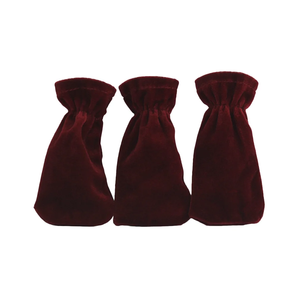 

3Pcs Red Piano Sustain Pedal Covers Soft Durable Anti Slip Pleuche Fabric Beautiful Ornaments for Pianos Piano Pedal Covers