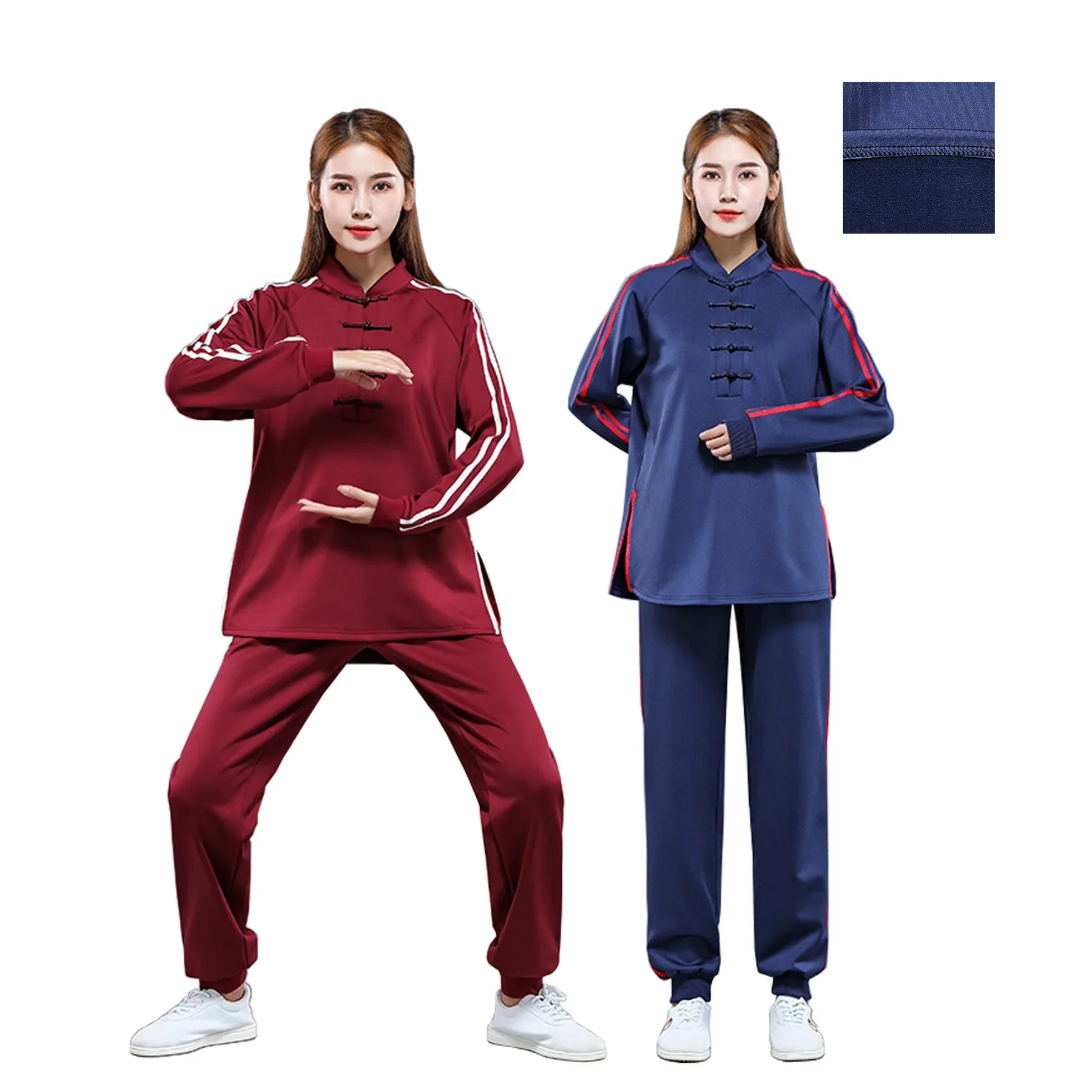 Winter Cotten Kung Fu Tai Chi Clothing Thicken Martial Arts Clothes Taiji Wushu Uniform Wing Chun Multicolor Thicken Knitting