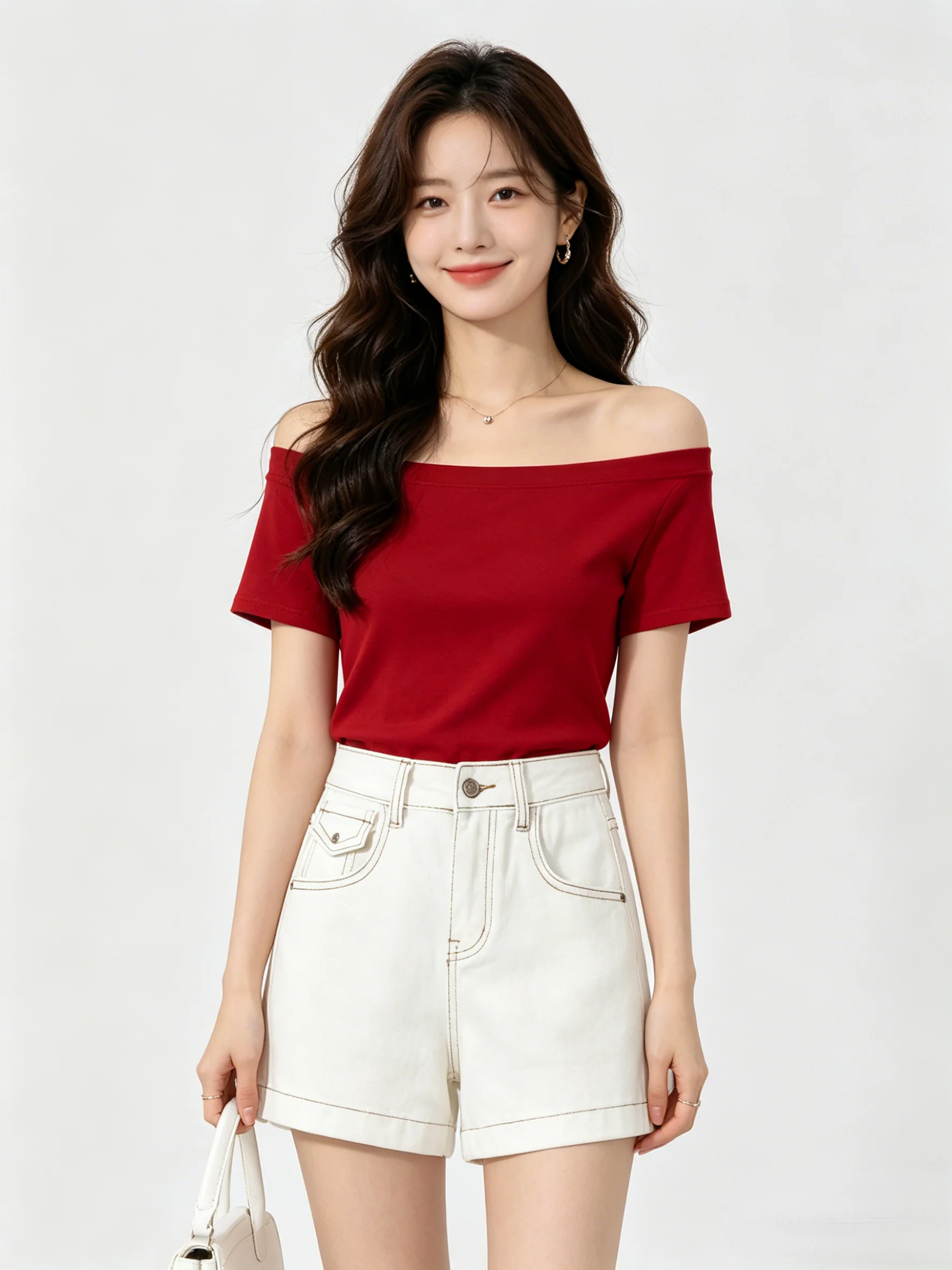 High Waist Washed Denim Short Pants Women Slim Wide Leg Fashionable Spicy Korean Style Youthful Summer Season Ladies Jeans