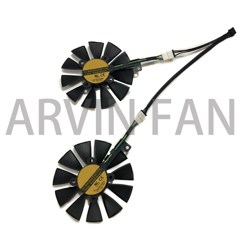 2Pcs/Set PLD09210S12HH,VGA GPU Cooler,Graphics Fan,For EX-GTX 1070-8G,EX-GTX1060-6G,DUAL-GTX 1060-6G,DUAL-GTX 1070-O8G