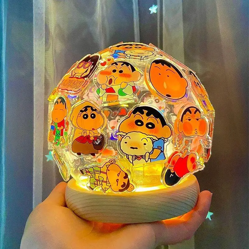 Crayon Shin-Chan Cartoon Bedroom Atmosphere Lights Comic Periphery Room Decoration Exquisite Desk Lamp Holiday Gifts for Girls