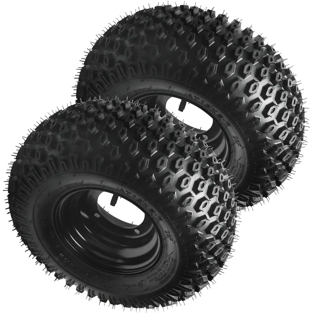 off-road 2PCS 7 inch Tubeless Wheels 16x8-7 ATV Wheel Tires Rims 4 Lug 110mm Bolt Pattern 200/55-7