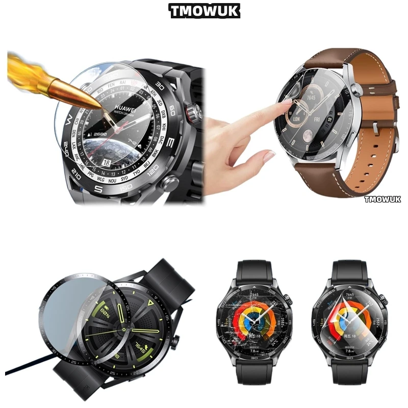 

For Huawei WATCH GT2 GT3 GT4 GT5 Pro Cyber Ultimate 41 42 43 46mm - 9H Hardness Tempered Glass Screen Protector With Oleophobic