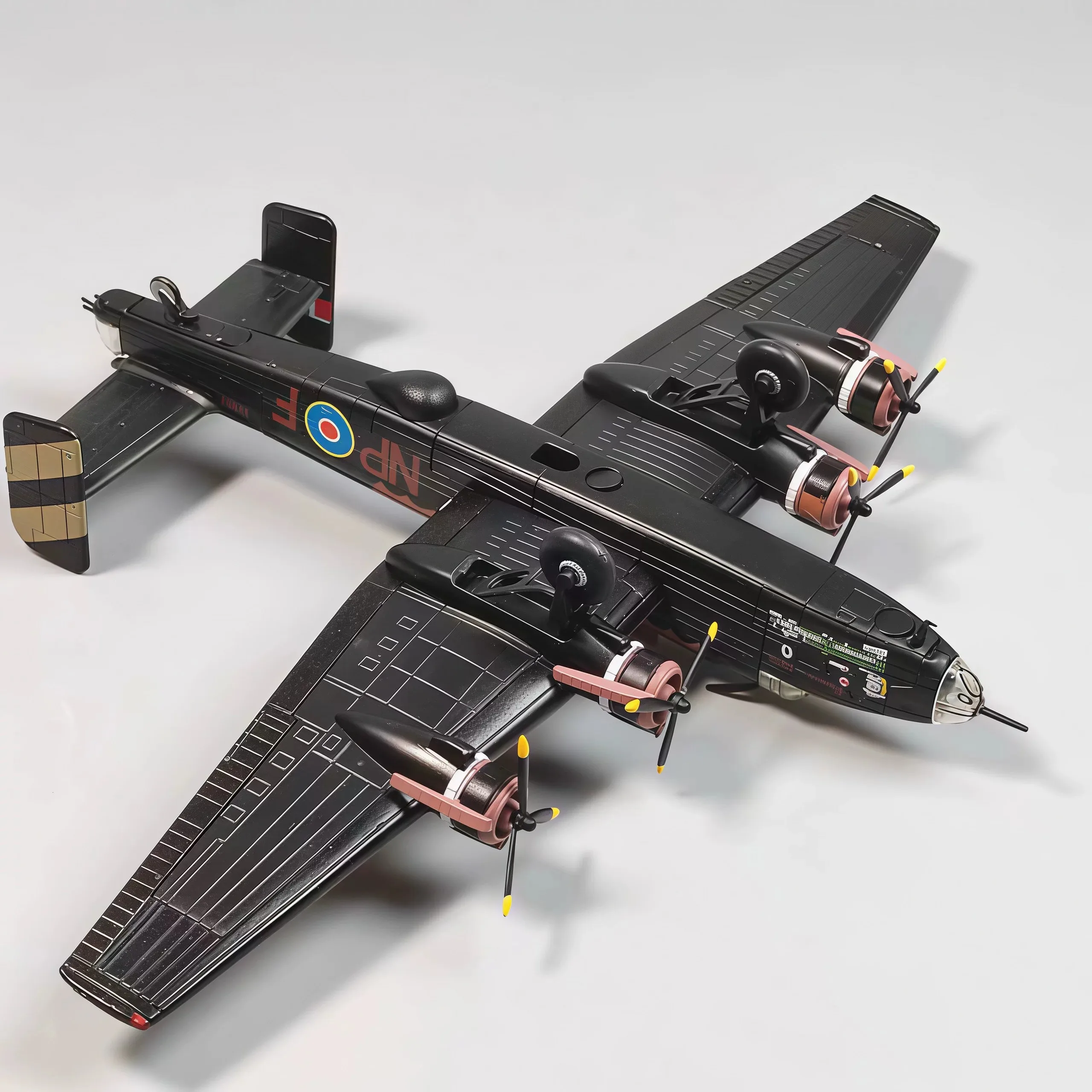 1/144 Scale British Bomber Alloy Model Finished Fuselage Military Aircraft Model For Collection