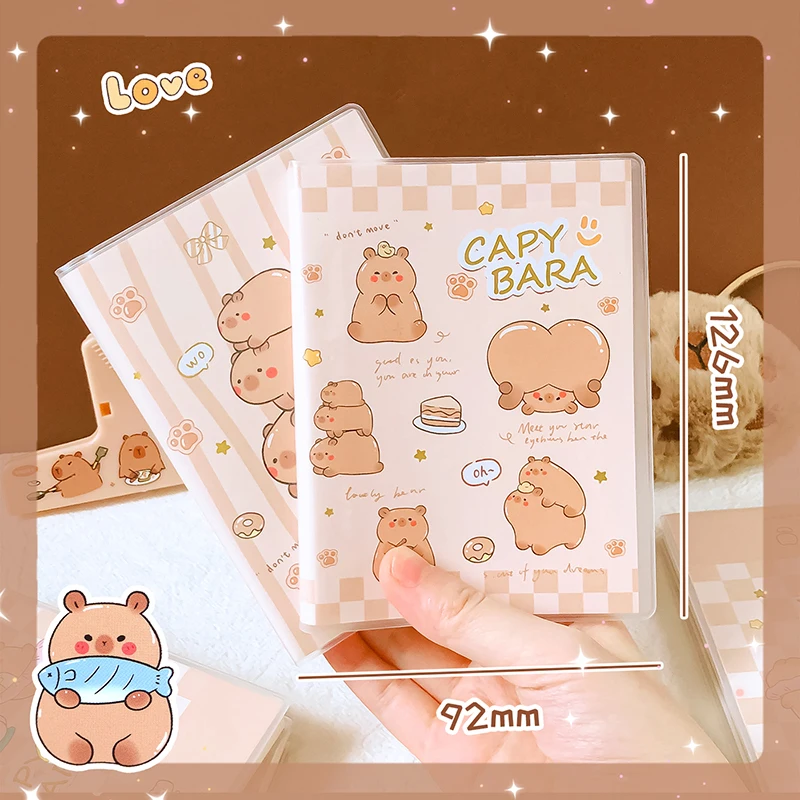 kawaii Stationery office accessories School supplies Capybara Portable Notebook Notepad For Daily Notes Pretty Stationery gift