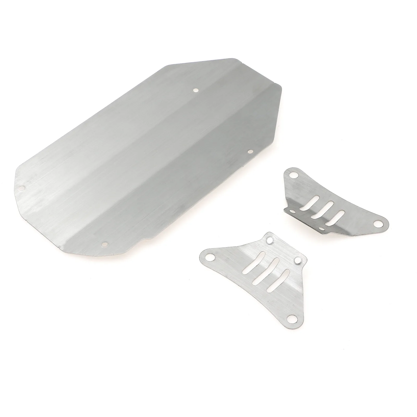 Tamiya TT02 RVS Chassis Armor Anti-Slip Plaat Voor Achter Bescherming voor 1/10 Schaal RC Auto