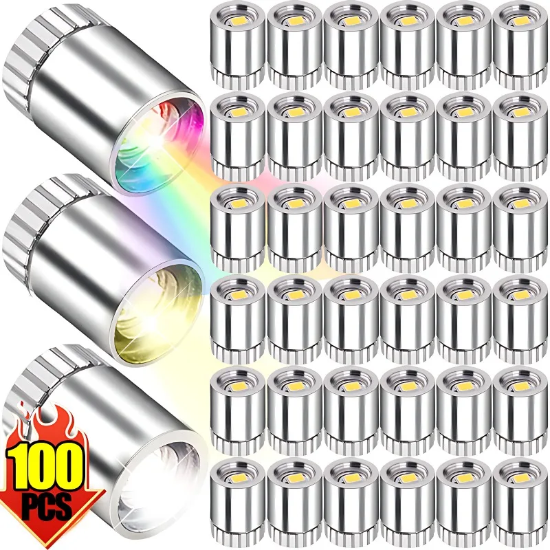 

100/10PCS Mini LED Light Mini Light Bulb Colorful Lights Battery Powered Lamps for Lantern Handcraft Lightingtiny Luminous Decor