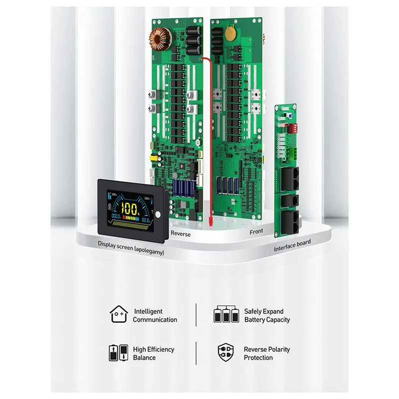 AC57-For BMS JK-PB1A16S15P +3.2 عرض Lifepo4 Li-LTO العاكس 8S 16S 24V 48V الأسرة تخزين الطاقة الملحقات