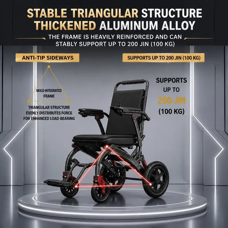 Eight Fold Shock Absorption Folding Light Scooter Portable Travel Ultra Light Trolley Car Home Care