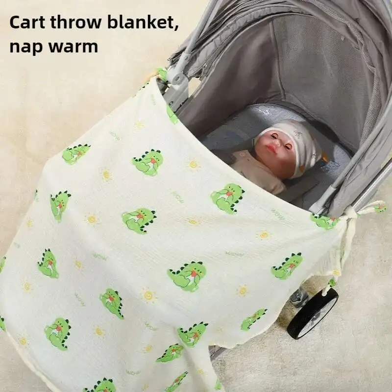 

Baby Nursing Cover, Arched Neckline,Soft & Breathable 100% Cotton,Mother's Nursing Apron,Multi-useStroller Cover High Privacy