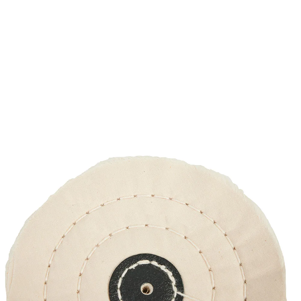 Almofada De Polimento De Roda Para Buffer, Pano Branco, Mandril De Roda