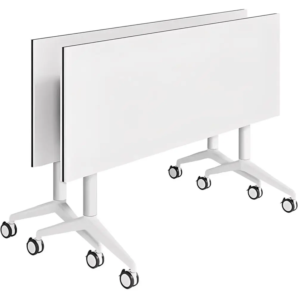 

Складной конференц-стол для бизнес-залов с откидной столешницей и бесшумными колесиками, портативный для тренингов и офисов